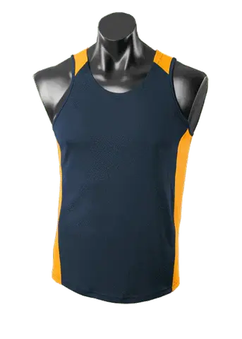 Aussie Pacific Premier Singlet 1101 Casual Wear Aussie Pacific Navy/Gold S